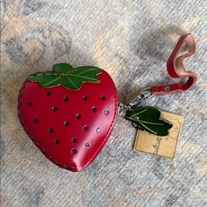 Strawberry Shaped Red Coin Purse